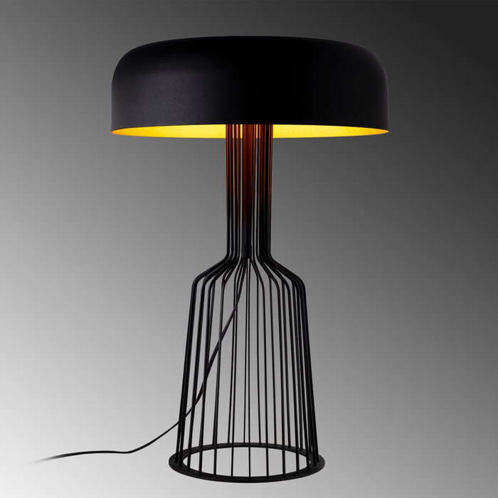 Opviq Fellini - MR-123 Lámpara de mesa Negra y Dorada Opviq Fellini - MR-123 Lámpara de mesa Negra y Dorada